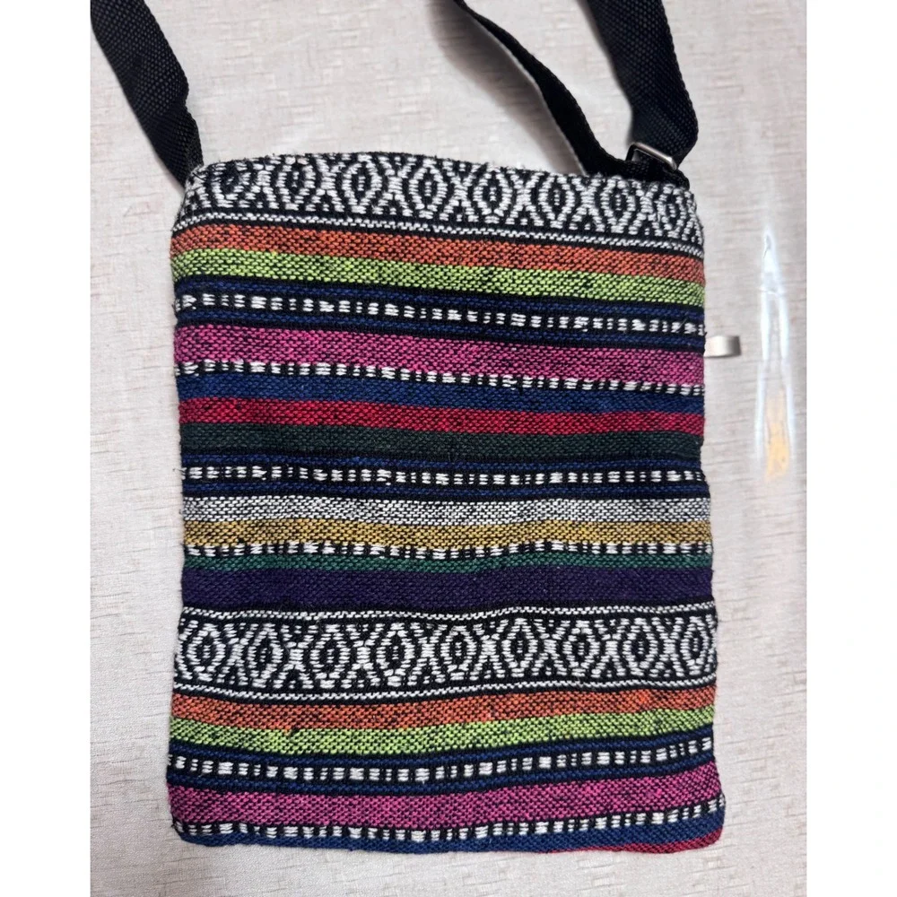 Boho Owl Crossbody Fall Bag | Colorful Woven‎ Tapestry | Eclectic Bohemian Style